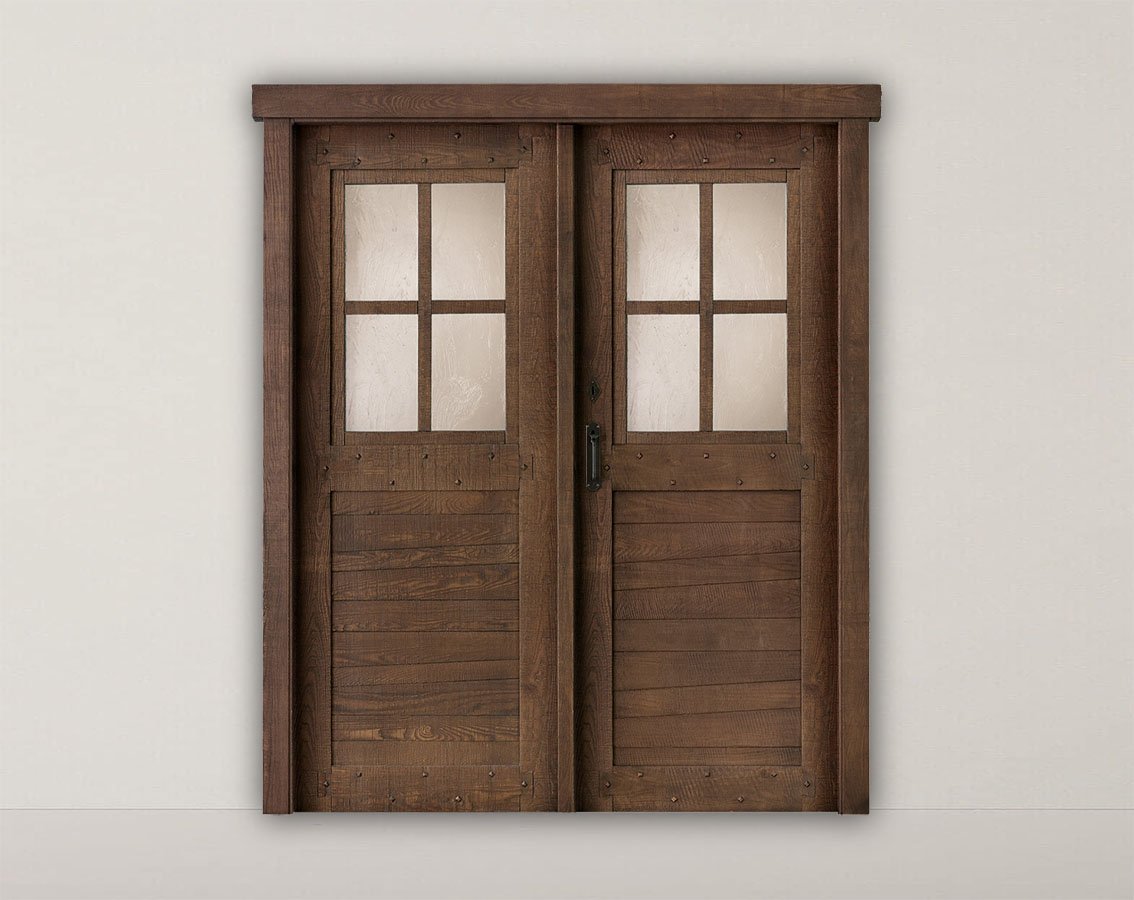 Blinder une porte double vantaux 