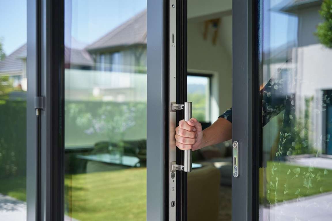 Comment fermer une porte-fenêtre de l'extérieur sans poignée 