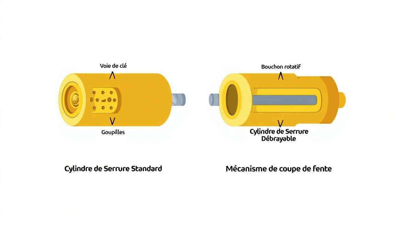 Comment rendre un cylindre de serrure débrayable 
