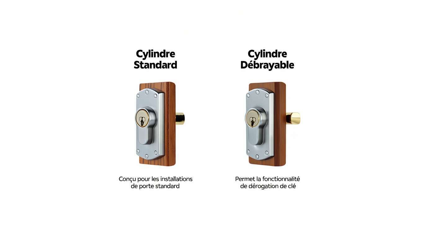 Comment rendre un cylindre de serrure débrayable 