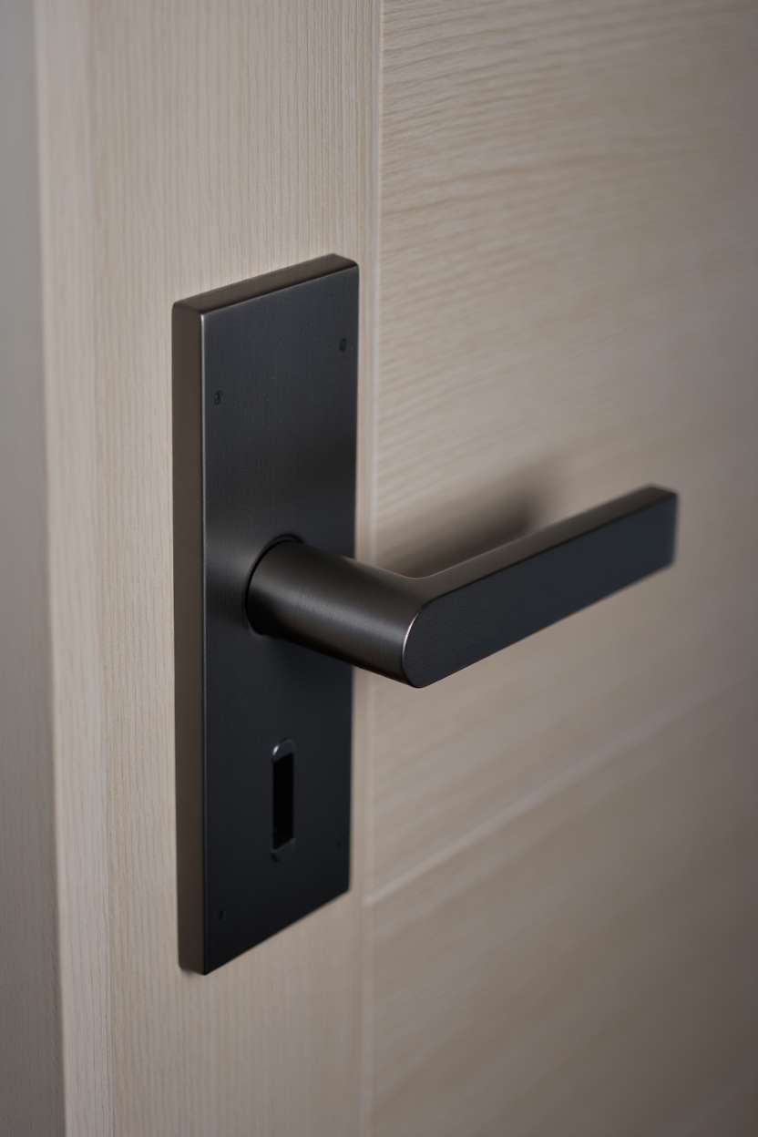 Comment démonter une poignée de porte sans vis apparente 