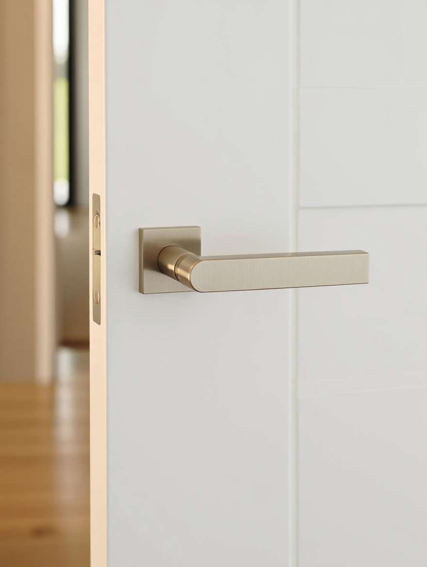 Comment démonter une poignée de porte sans vis apparente 