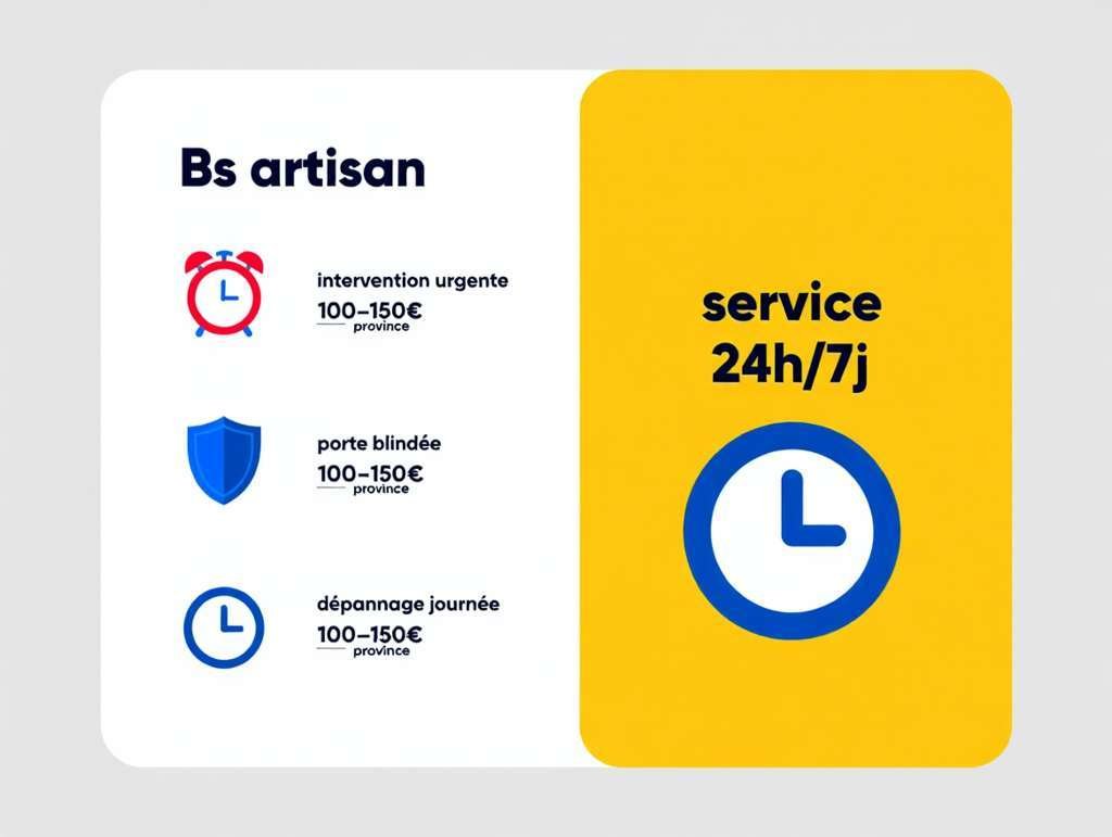 Prix d'ouverture de porte par un serrurier