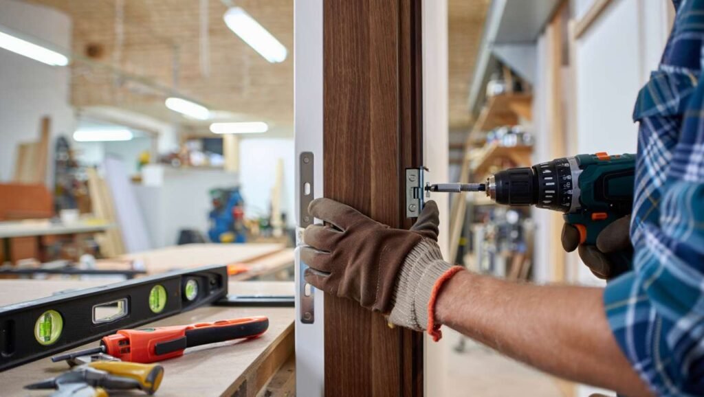 Comment installer des paumelles sur une porte